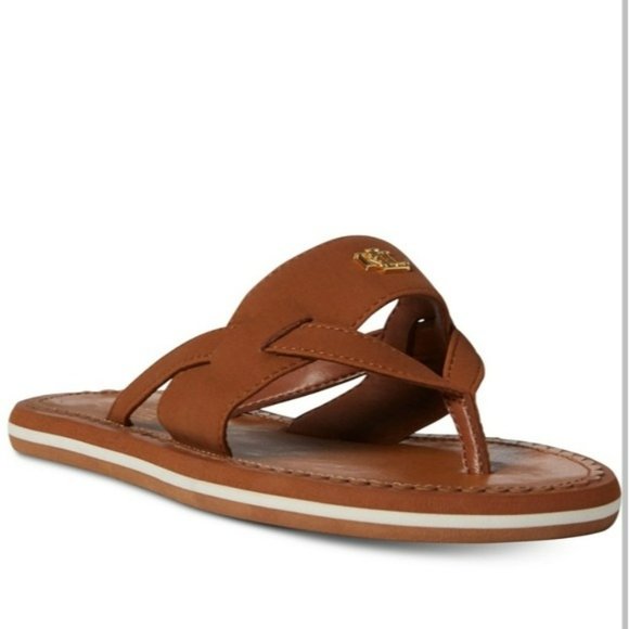 Lauren Ralph Lauren Shoes - LAUREN Ralph Lauren Leather Thong Sandals-6